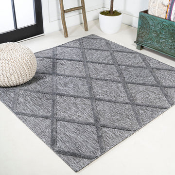 Salines Diamond Trellis Indoor/outdoor Area Rug
